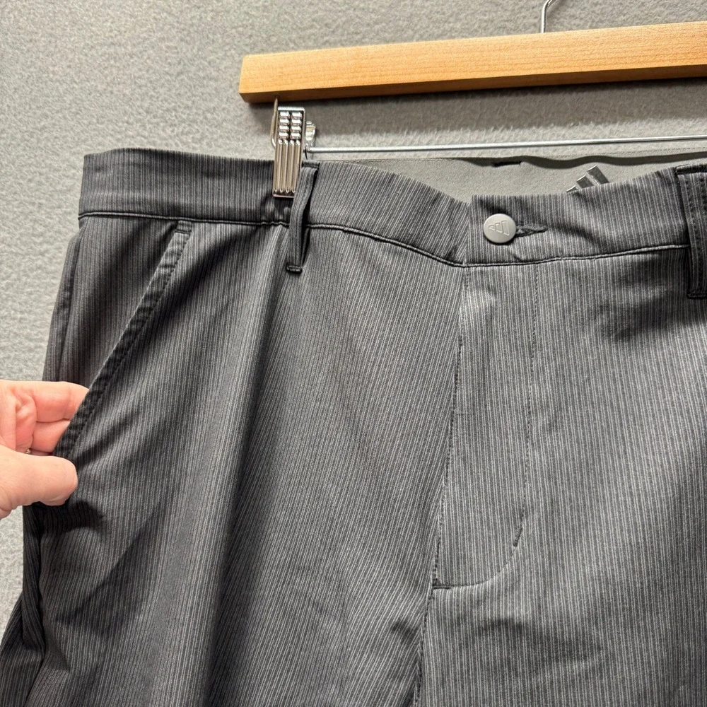 adidas Golf‎ Pants Mens 36x34 (37x33 ACTUAL) Black Striped Ultimate365 Tapered
